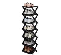 Space-Saving Foldable Shoe Rack - Vertical for Entryway, Bathroom & Small Spaces - Compact Design for Easy Storage & Clutter-Free Living