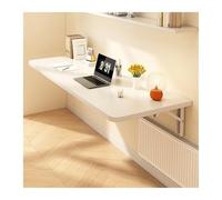 Space-Saving Foldable Wall-Mounted Computer Desk 60x40cm - Modern White Folding Table for Home Office Study or Small Spaces - Easy Installation & Stylish Design