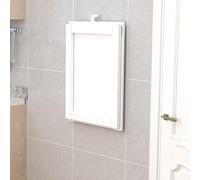 Space-Saving Foldable Wall-Mounted Dining Table, Compact 39.4x23.6in White Wood Top, Perfect for Small Apartments, Tiny Homes & Kitchens - Maximize Your Space!