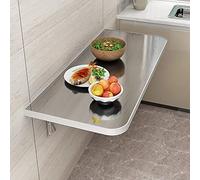 Space-Saving Foldable Wall-Mounted Dining Table Kitchen Desk with Folding Chair Perfect for Smals (Size: 80x40cm/31x16in)