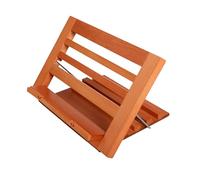 Space Saving Foldable Wooden Reading Stand with Page Clip Angles Adjustable Textbook for Music Scores Cookbook Wood Reading