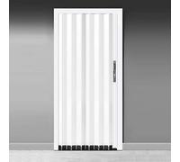 Space Saving Folding Closet Door Panel with Lock, Aluminum Sliding Design for Internal Use