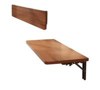 Space-Saving Folding Desk for Laundry & Kitchen Walnut Craftsmanship Ideal for Sewing Stations Compact 40x30cm Worktable Versatile Bar & Home Use