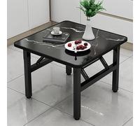 Space Saving Folding Dining Table, Expandable Table Dining, Modern Compact Kitchen Table With Metal Frame, Easy To Clean, Multi-Functional For Living Room, Or Dining Area(Yellow+black,80x53c LWX