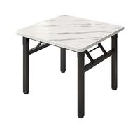 Space Saving Folding Dining Table, Expandable Table Dining, Modern Compact Kitchen Table With Metal Frame, Easy To Clean, Multi-Functional For Living Room, Or Dining Area(Yellow+black,80x53c LWX