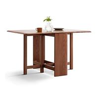 Space Saving Folding Rectangular Oak Drop Leaf Dining Table, 51.2" x 31.5" x 29.5"