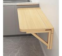 Space Saving Folding Wall Mounted Drop Leaf Table 60x40cm & 70x40cm Floating Desk Versatile Foldable for Small Spaces Home Office Kitchen Use