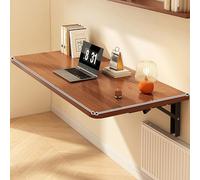 Space Saving Folding Wall Mounted Table Versatile Drop Down Shelf for Home Office Kitchen Bedroom Living Room Compact Foldable Desk for Study and Work