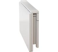 Space-Saving Folding Wall-Mounted Table White | Modern Drop-Leaf Table for Kitchen Dining and Home Office | Compact Design (70×50cm/27"x20")