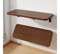 Space Saving Folding Wall Table with Adjustable Shelf Easy to Install Ideal for Study Rooms Bars Balconies and Living Rooms Multifunctional Design for Small Spaces