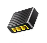 Space Saving Gigabit Ethernet Splitter 1000Mbps High Speed Data Transfer for Home Offices School Metal Net Center