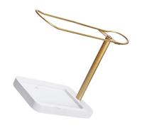 Space Saving Hair Claw Clip Organiser Sturdy Metal Frame with Wooden Base Decorative Storage Rack for Girls Women Baby Hair Accessories Display Rack