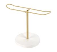 Space Saving Hair Claw Clip Organiser Sturdy Metal Frame with Wooden Base Decorative Storage Rack for Girls Women Metal Hair Accessories Storage Rack