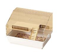 Space Saving Hamster Habitat Shelter Cage Exercise Accessories Pet Hamster Cage with Acrylic Enclosure Staircase