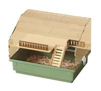 Space Saving Hamster Habitat Shelter Cage Exercise Accessories Pet Hamster Cage with Acrylic Enclosure Staircase