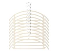 Space Saving Hangers for Clothes | 10 Piece Velvet Closet Clothes Hangers 360 Degree Rotation - Hooks for Shirts Pants Jackets Coat Closet Clothing Organization Door