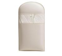 Space Saving Hanging Garment Bag with Self Compression Zipper, Medium Size Beige Compression Bag for Clothes Storage, Waterproof Dust Cover for Jackets, Coats, Suits, Travel and Home Organization