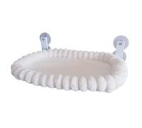 Space Saving Hanging Pet Hammock Removable Washable Cover Warm Plush Bed Sturdy for Cats Portable Hammock with Removable Washable Cover Sturdy Suction Cup Mount for Warm Comfort and Rest