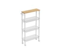 Space-Saving Kitchen Cart with Wheels