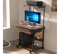 Space-Saving Liftable Bedside Study Table with Partitioned Storage for Bedroom and Living Room Compact and Stylish Home Office Furniture