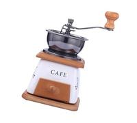 Space Saving Manual Wooden Hand Crank Coffee Grinder Miniature Espresso Maker with Ceramic Burr Coffee Equipment