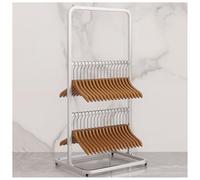 Space-Saving Metal Clothes Hanger Retail Store Hanger Stackable Storage Solution Efficient Closet Space Saver for Neat and Tidy Display