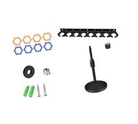 Space Saving Microphone Wall Mount Holder Tray with Desktop Stand for Efficient Work Place Organization Studio Holder