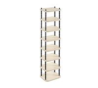Space Saving Modular Storage Shoe Rack Narrow PP for Entryway & Living Room (31 * 129cm 12.2 * 50.8in) Efficient Shoe Storage Solution