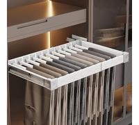 Space-Saving Multi-Functional Non-Slip Pants Hangers - Adjustable Sliding Trouser Rack for Closet - Efficient Storage Solutions for nizing Pants and Maximizing Space
