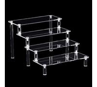 Space Saving Multi Tiers Acrylic Display Risers For Figures Perfumes And Cupcakes Dessert Shelf For Parties And Home Use Cupcakes Stand Holder