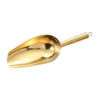 Space Saving Nonrust Steel Scoops for Ice Cubes Dishwasher Safe Smooth Brims Multipurpose Freezers Ice Scoops Flat Bottom