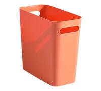 Space Saving Open Top Trash Can Square Shape Garbage Bin Thick PP Waste Basket Without Lid for Home Bathroom Kitchen Square Trash Can