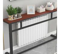 Space-Saving Over Radiator Table - Solid Wood Top & Steel Frame, Efficient Heat Dissipation, Easy Assembly, Ideal for Small Apartments, 80x15x90 cm