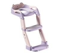 Space Saving Plastic Toilet Ladder for Toddlers Convertible 3 Functions and Safety Handle 5 Steps Adjustable Potty Step Child Safe Toilet Training Ladder