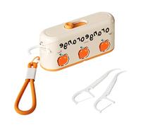 Space Saving Popup Floss Organizers with Sanitary Protections and Ergonomic Shape Dispenser for Home Travel Portable Automatic Dispenser