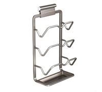 Space Saving Pot Lid Rack, For Kitchen Cabinets, Made Of Wear-Resistant Aluminum Alloy, To Organize Lids And Utensils(grey b)