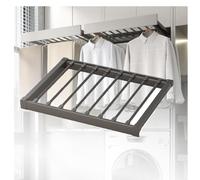 Space-Saving Pull-Out Trouser Rack for Washing Machine, 60cm Clothes Drying Drawer, Invisible Clothes Rack for Organizing & Maximizing Laundry Room Storage