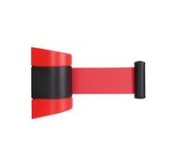 Space-Saving Retractable Belt Barrier, 2 Meters, Red Belt Red-black Case Screw Type