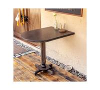 Space-Saving Round Drop Leaf Dining Table 60cm Wooden Kitchen Table for Apartment Versatile Folding Design for Small Dining Rooms and Kitchens