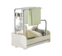 Space Saving Sink Tidy with Drip Tray for Sponges(white)