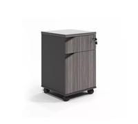 Space-Saving Solid Wood File Cabinet Under Desk, 38.1 cm Vertical File Roller, Printer Stand, Ideal Office & Home Storage Solution