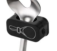 Space Saving Spoon Holder, Wall Mounted Kitchen Organizer, Spatula and Rice Spoon Rack with Hooks, Quality Kitchen Storage Gadget for Cabinets Counters, Easy Installation Accessory with Modern Design