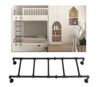 Space-Saving Twin Climb Ladders Wall Mounted Metal Bunk Bed Ladder Sturdy And Durable For Attic Loft/Dorm/RV Deck/High Bed/Outside(Wit,100cm/39in)