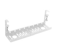 Space Saving Under Desk Cable Tidy, Adjustable Length 15, 75-20, 47 Inch, Holds 20 Pounds, No Drilling Required, for Home Office, Child Safe Cable Management Under Desk