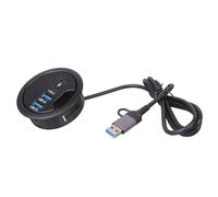 Space Saving USB3.0 Desk Grommet Adapter Data Transfer Expansion Dock USB Docking Station