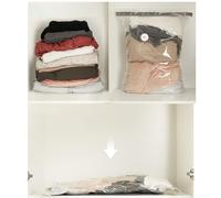 Space Saving Vacuum Compression Bags Transparent with Manual Pump, Designed for Home Organization of For Down Jackets, Quilts, and Clothes in Multiple Sizes (60 * 80cm)
