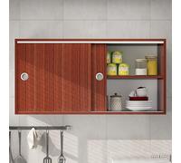 Space-Saving Wall Cabinets for Kitchen & Bathroom, Interior Storage Cabinet with Partitions, Wall Storage Cabinet, Versatile Storage Solutions for Organized Spaces(Brown,80cm)
