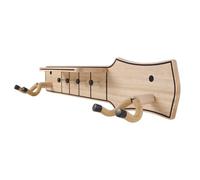 Space Saving Wall Mount Guitar Rack Adjustable Wood Guitar Wall Hanger For Multiple String Types Durability Rack