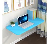 Space-Saving Wall-Mounted Fold Down Desk, Easy Assembly Floating Writing Table, Folding Drop-Leaf Workbench for Apartment, Study, Bedroom - Stylish & Functional