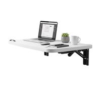 Space Saving Wall Mounted Folding Dining Table 60x30cm Heavy Duty Foldable Desk for Kitchen Office Laundry Room - Compact Fold Down Floating Table